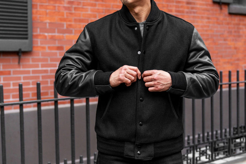 Slim Fit Varsity Jacket Men's Fashion Varsity Jacket Causal Slim