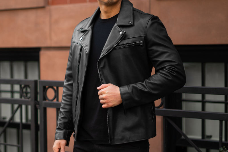 Moto Leather Jacket - Bedford [Black] – Alexandre León