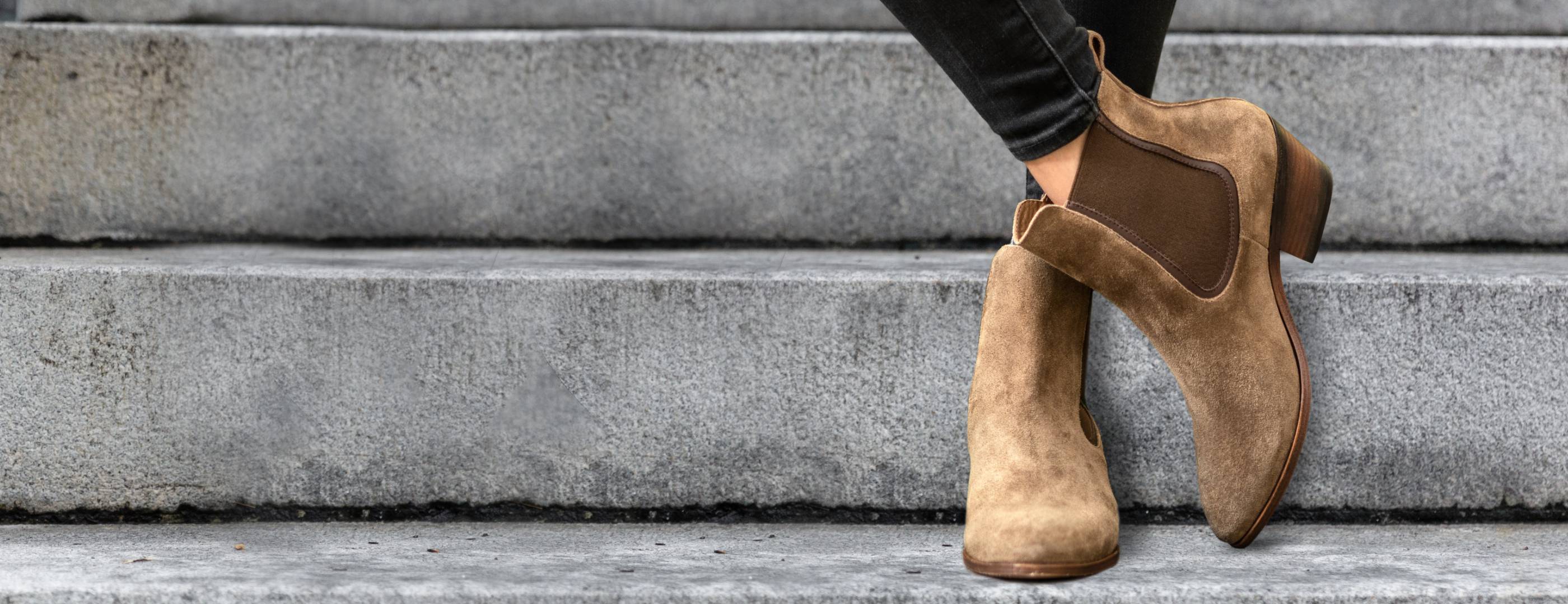 Cognac suede chelsea boots hotsell