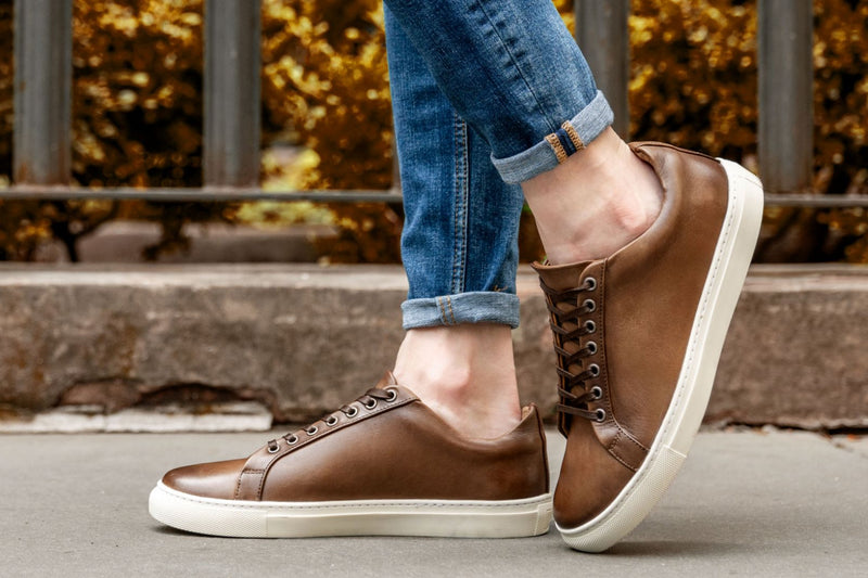 Men's Premier Low Top In Toffee Tan Leather - Thursday Boots