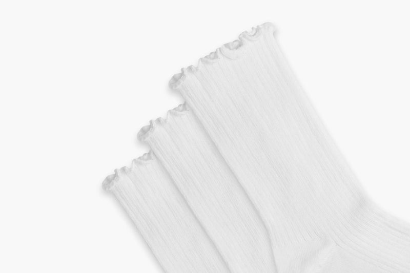 The Ruffle Rib Quarter Sock