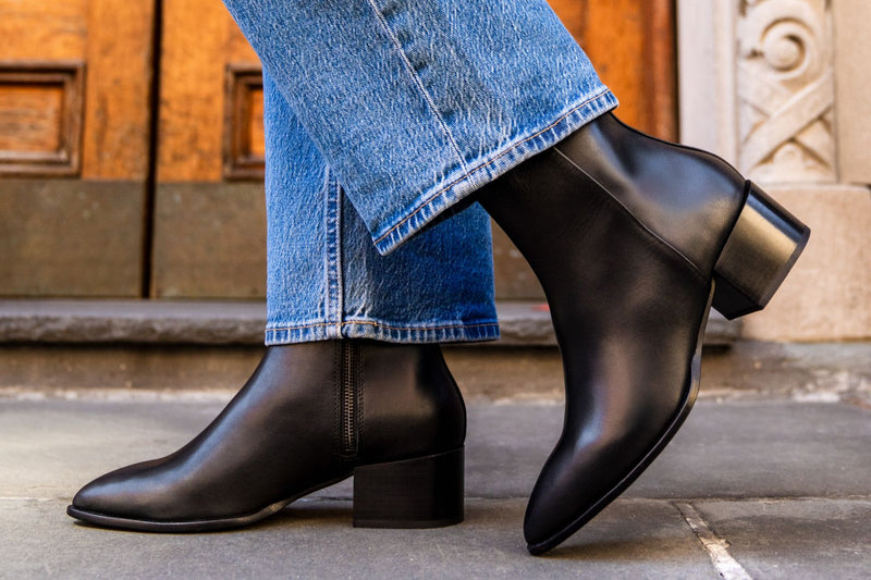 womens black dress boots Perfect Bootie 90 | Suede | Sarah Flint IT 34 The fabric is warm and breathable Women's Tempo 2" Heel Bootie