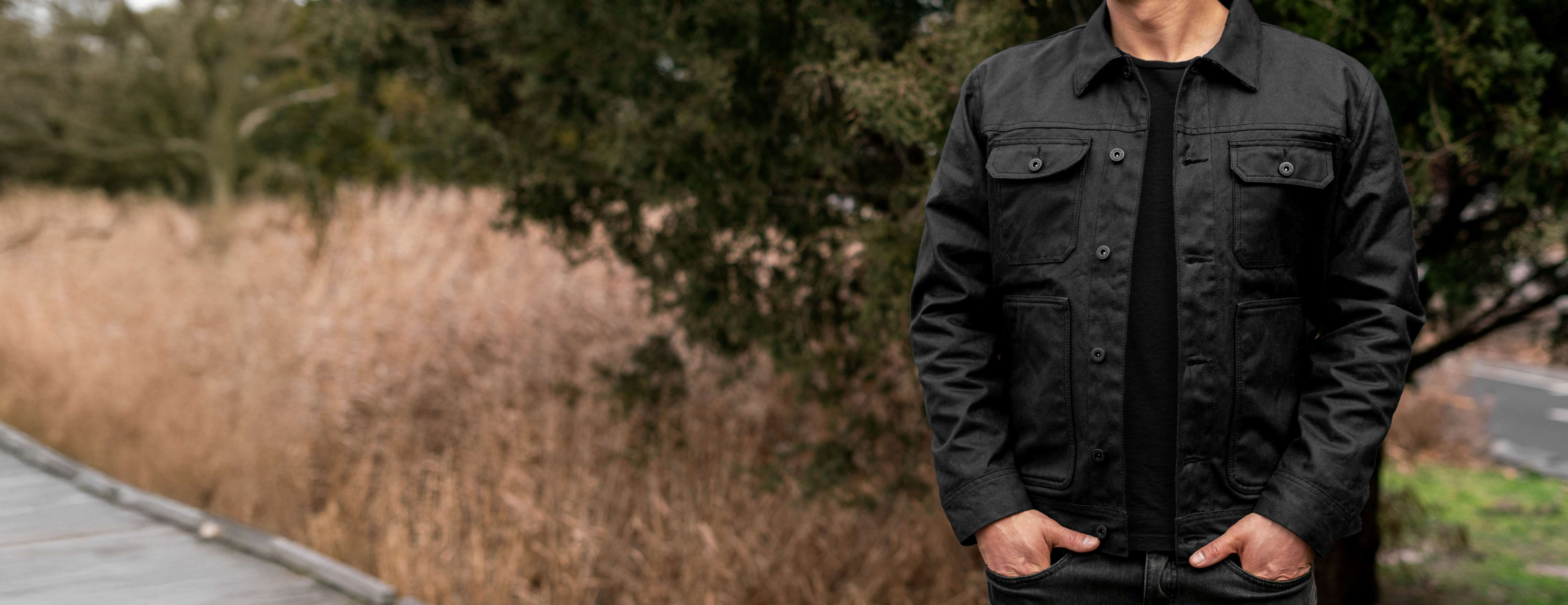 Gewachste Truckerjacke