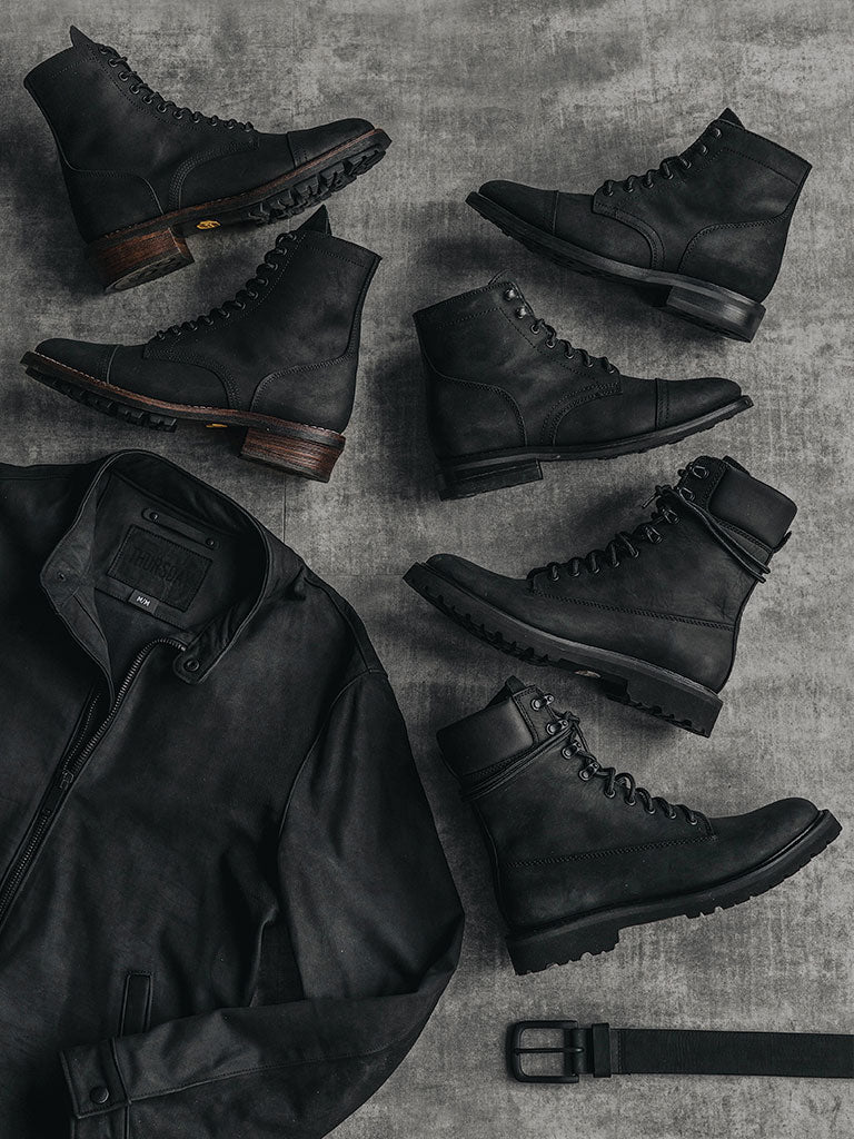 Men's Premier Low Top In Black Matte Leather - Thursday Boot Company