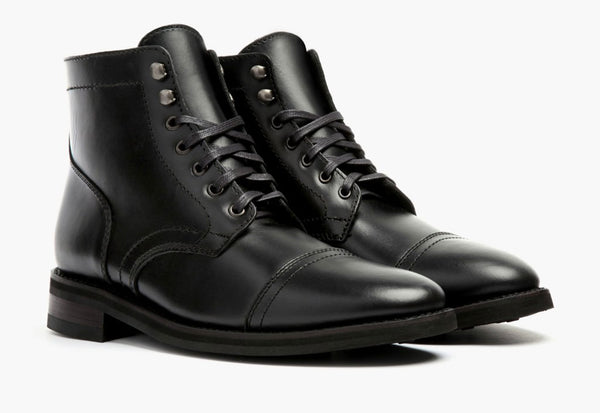 Men's President Lace-Up Boot In Black Matte - Thursday Boot Company