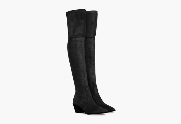 Tempest Over-the-Knee In Black - Boot Company