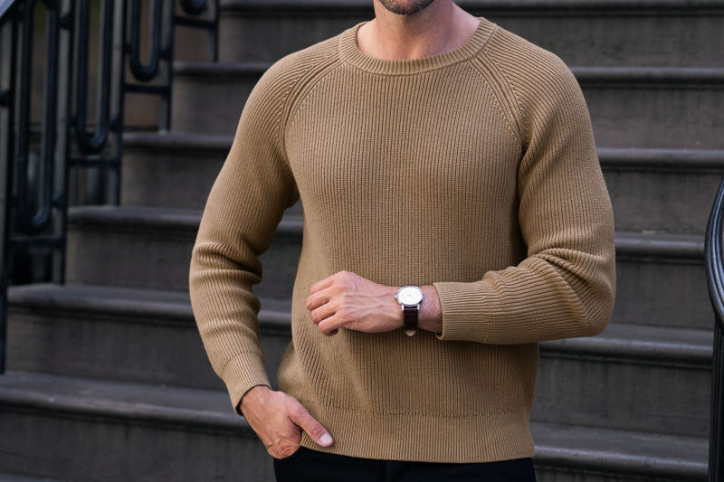 Ribbed Crewneck Sweater