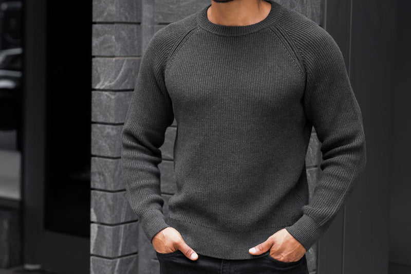Ribbed Crewneck Sweater