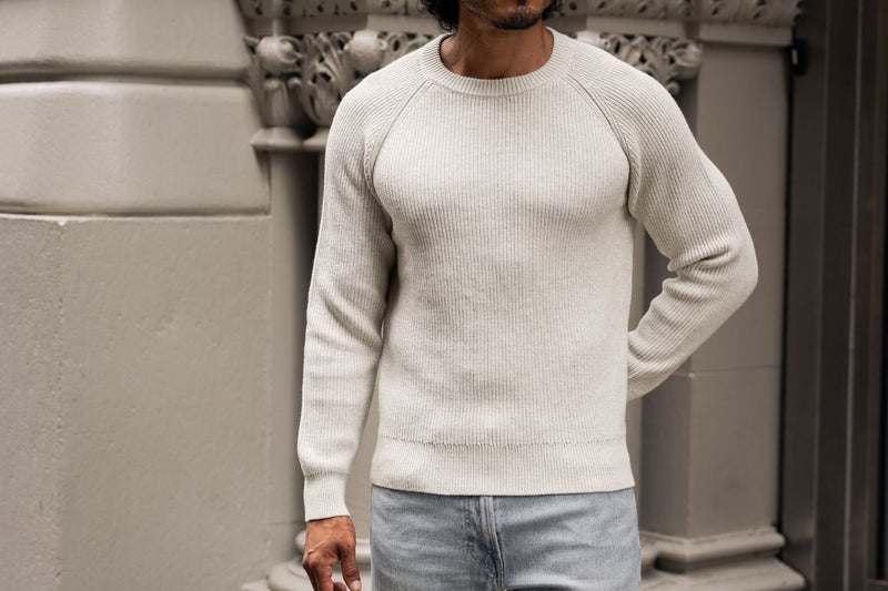 Ribbed Crewneck Sweater