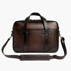 best men's travel day messenger bag Thursday Boot Company Anejo Leather Briefcase Commuter Bag