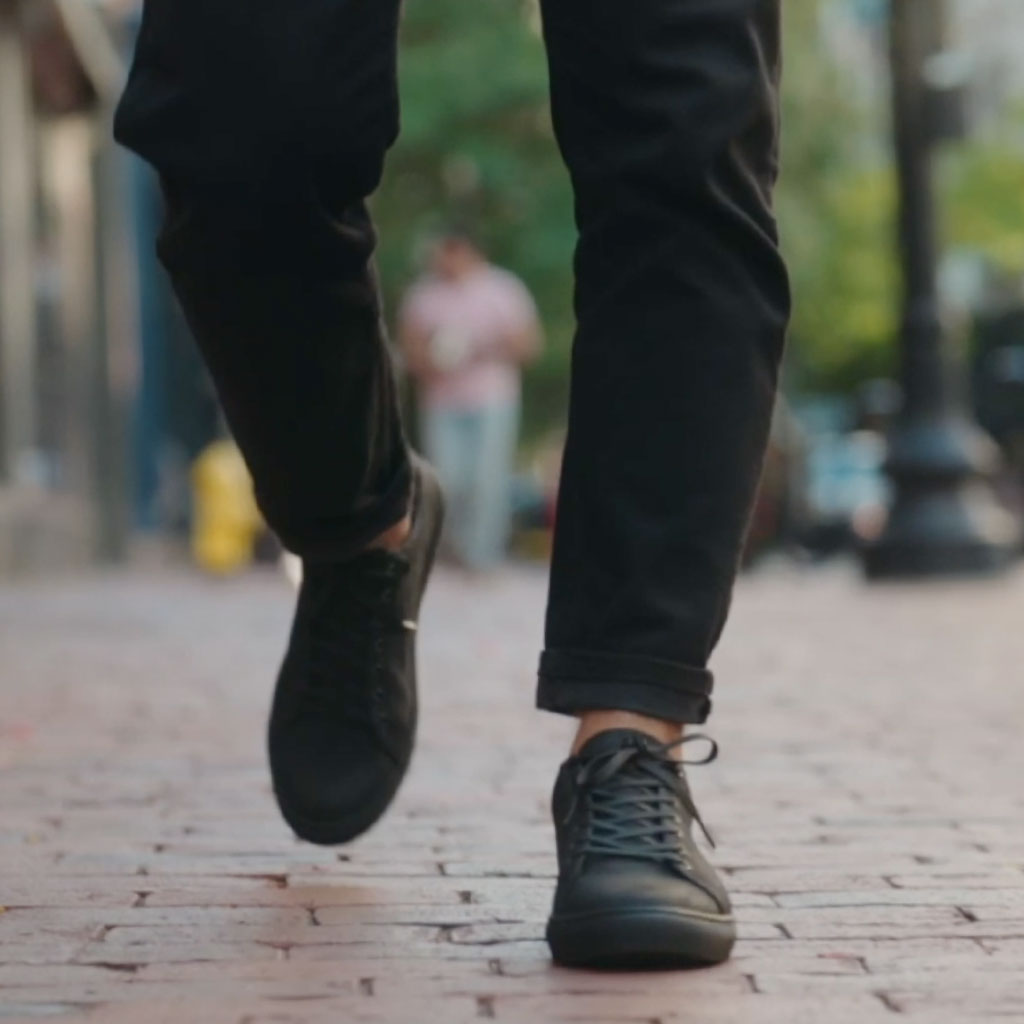 Men's Premier Low Top In Black Matte Leather Thursday Boot Company