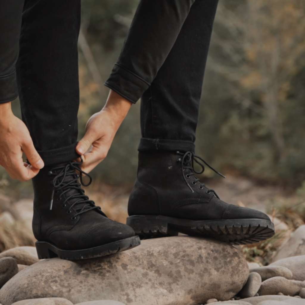 Captain Stormking Matte Black Captain Boots Thursday Captain Matte