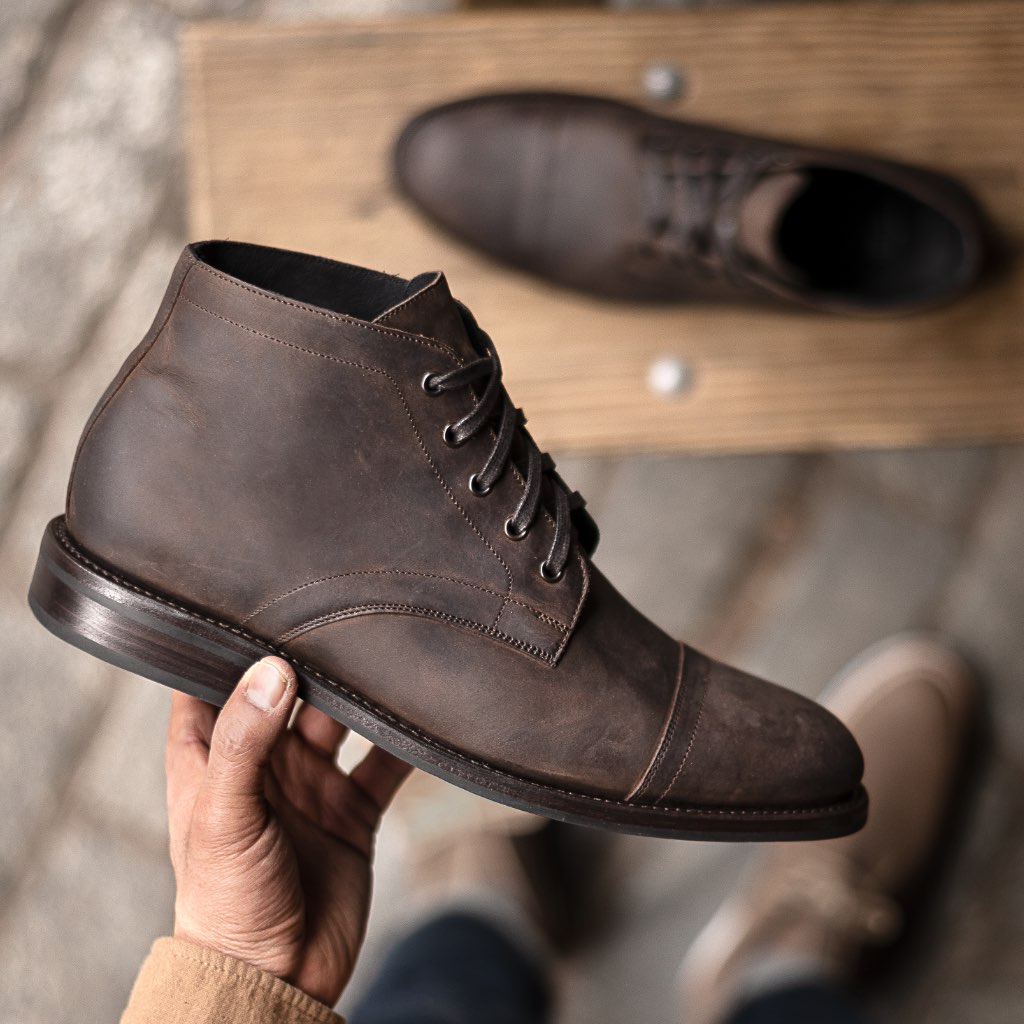 thursday cadet tobacco Men's Cadet Lace-Up Boot In Tobacco Brown Leather