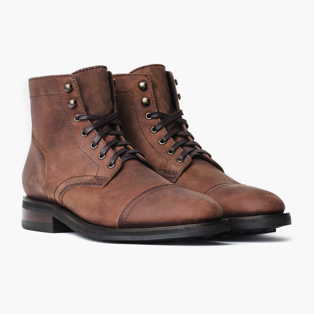 Men's Captain Lace-Up Boot In Terracotta - Thursday Boot Company