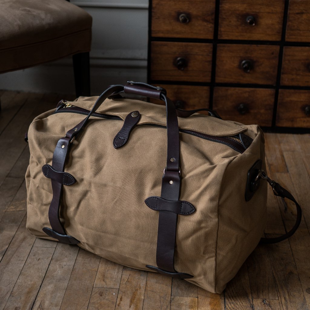 Rugged Twill Duffle Bag | Tan