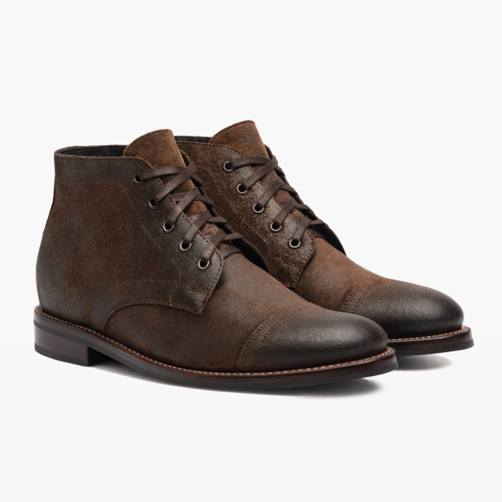 Thursday Boot Company Men's President Ankle Boot In Brown - Handcrafted Leather With Cork Bed & Rubber Sole, Size 6
