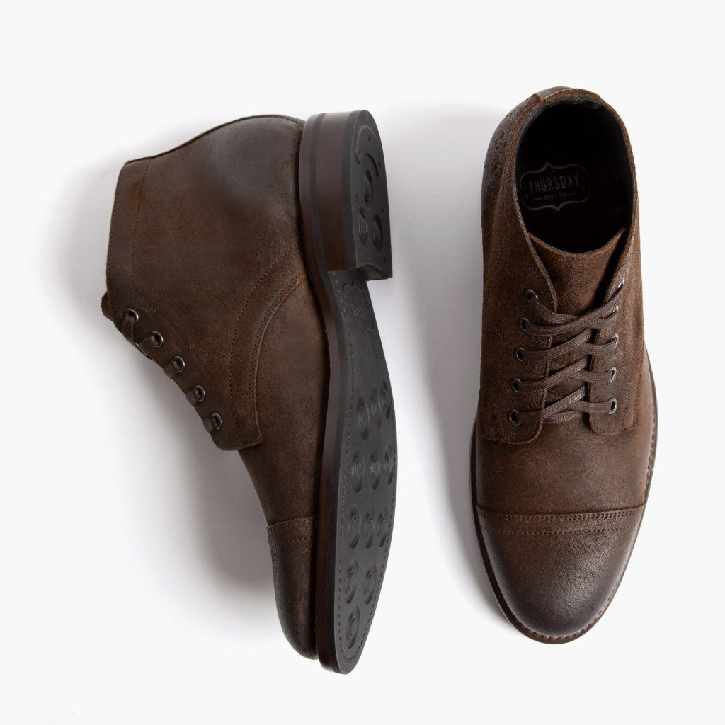 Thursday Boot Company Cadet Lace-Up Boots Mens Size 8 Mocha Burnished Suede NEW Men main image 4