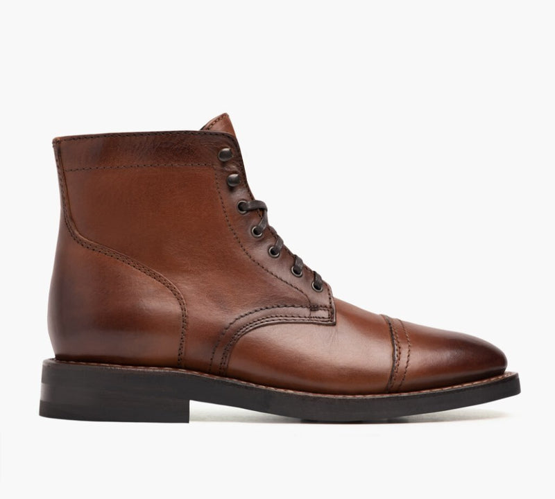 Men's Captain Lace-Up Boot In Brandy - Thursday Boot Company