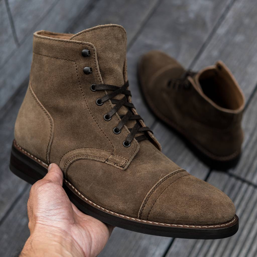 Men's Captain Lace-Up Boot In Tan 'Toffee' Leather - Thursday