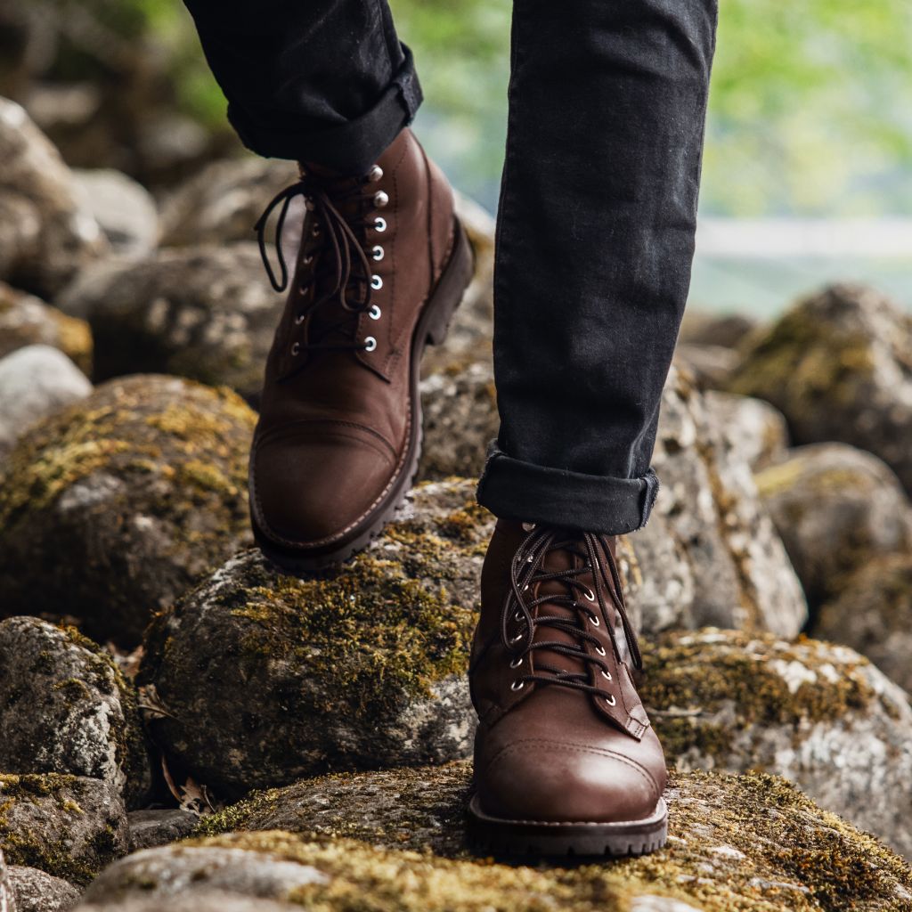 thursday boots stormking tobacco Captain StormKing absorbing insoles Men's Lug Sole Captain Lace-Up