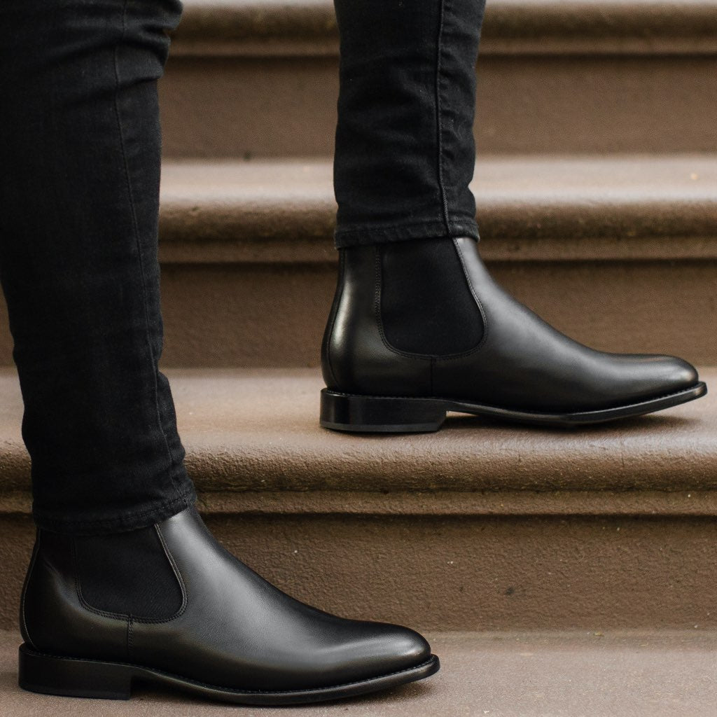 Dress Black Chelsea Boots Men's Cavalier Chelsea Boot In Black