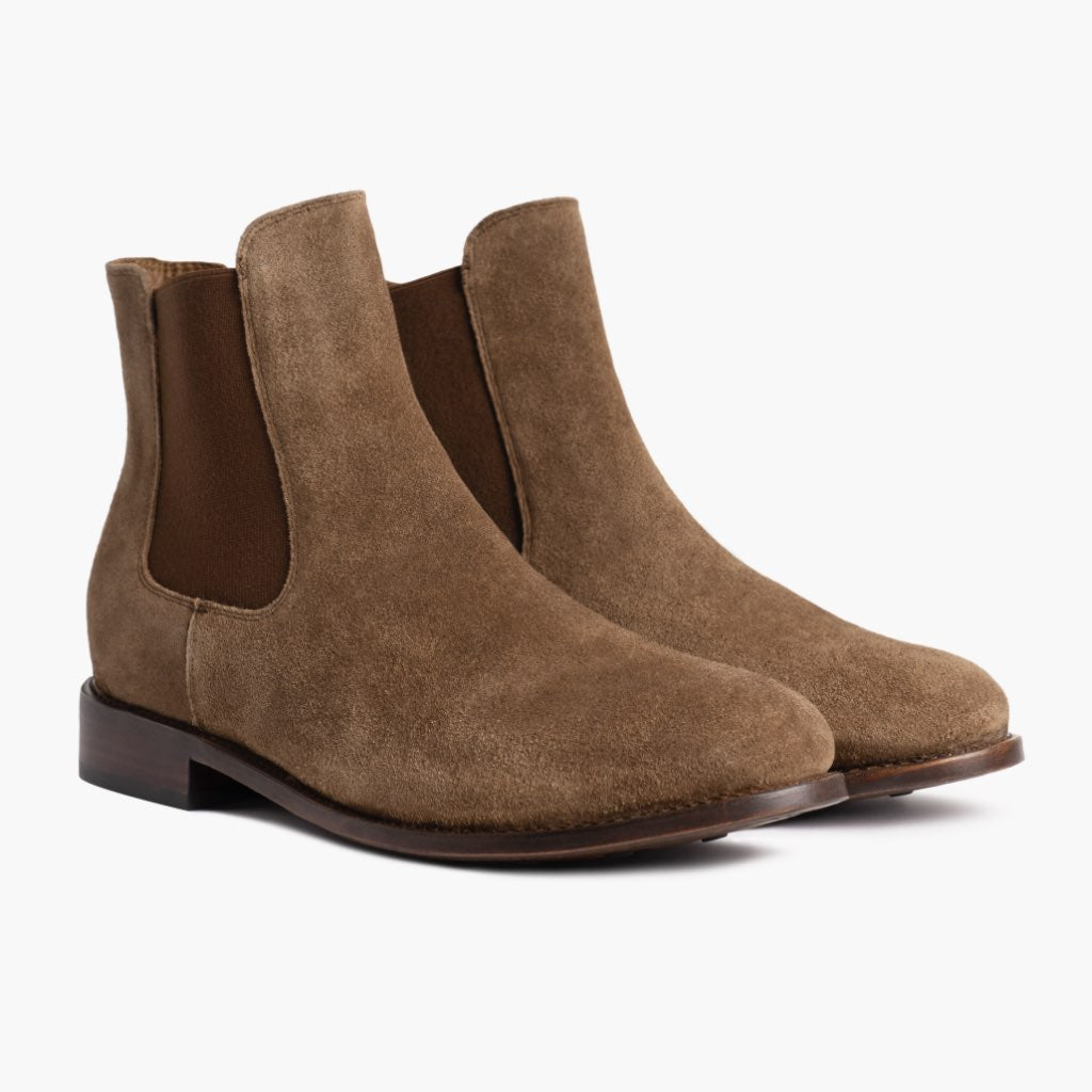 Men's Cavalier Chelsea Boot In Dusty Brown Suede - Thursday Boots