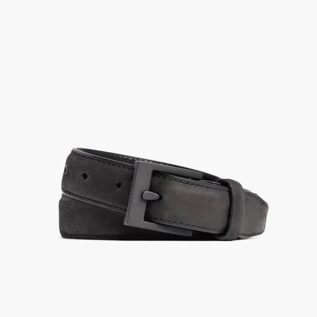 Men's Classic Leather Belt In Black Matte - Thursday Boot Company