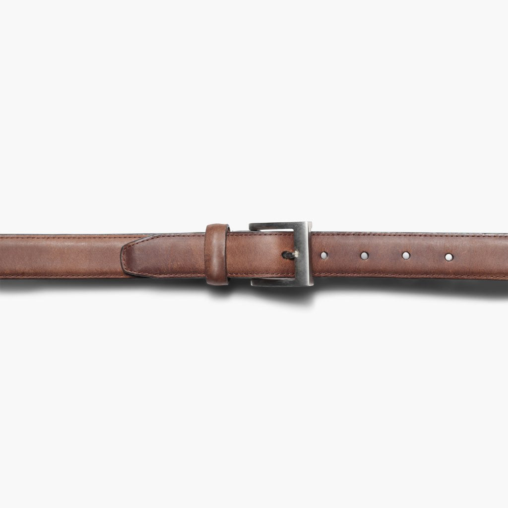 Men's Classic Leather Belt In Mocha Brown Suede - Thursday Boots