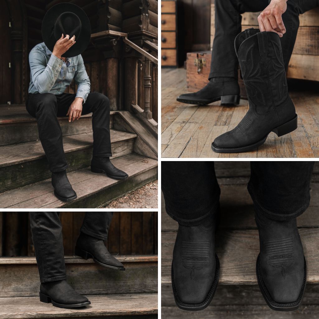 Thursday Boot Company Men's Black Matte Leather Desperado Western Boot Size 12.5 Thursday Boot Company Men's Black Matte Leather Desperado Western Boot Size 12.5