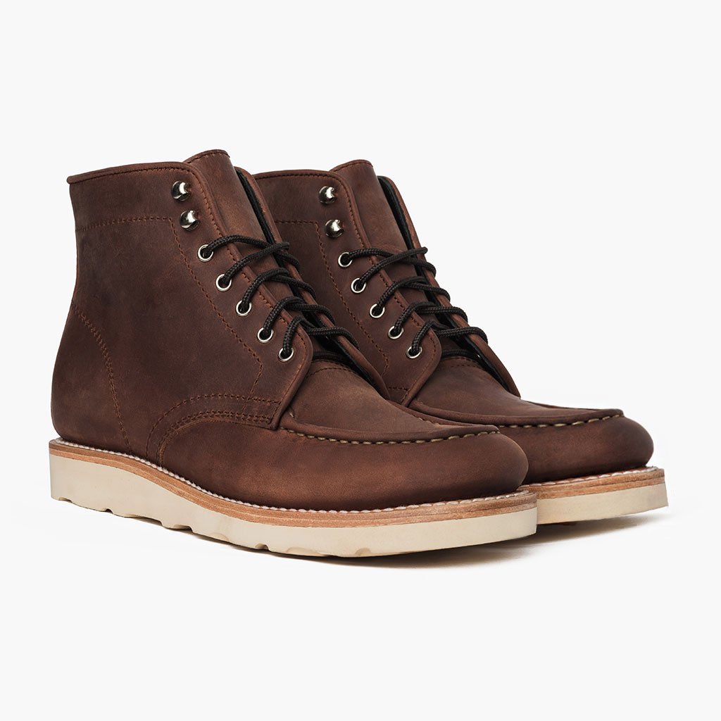 Thursday Boot Co Diplomat Mens Moc Toe Boots Burnt Copper Leather Vibram 10.5 US Thursday main image 3