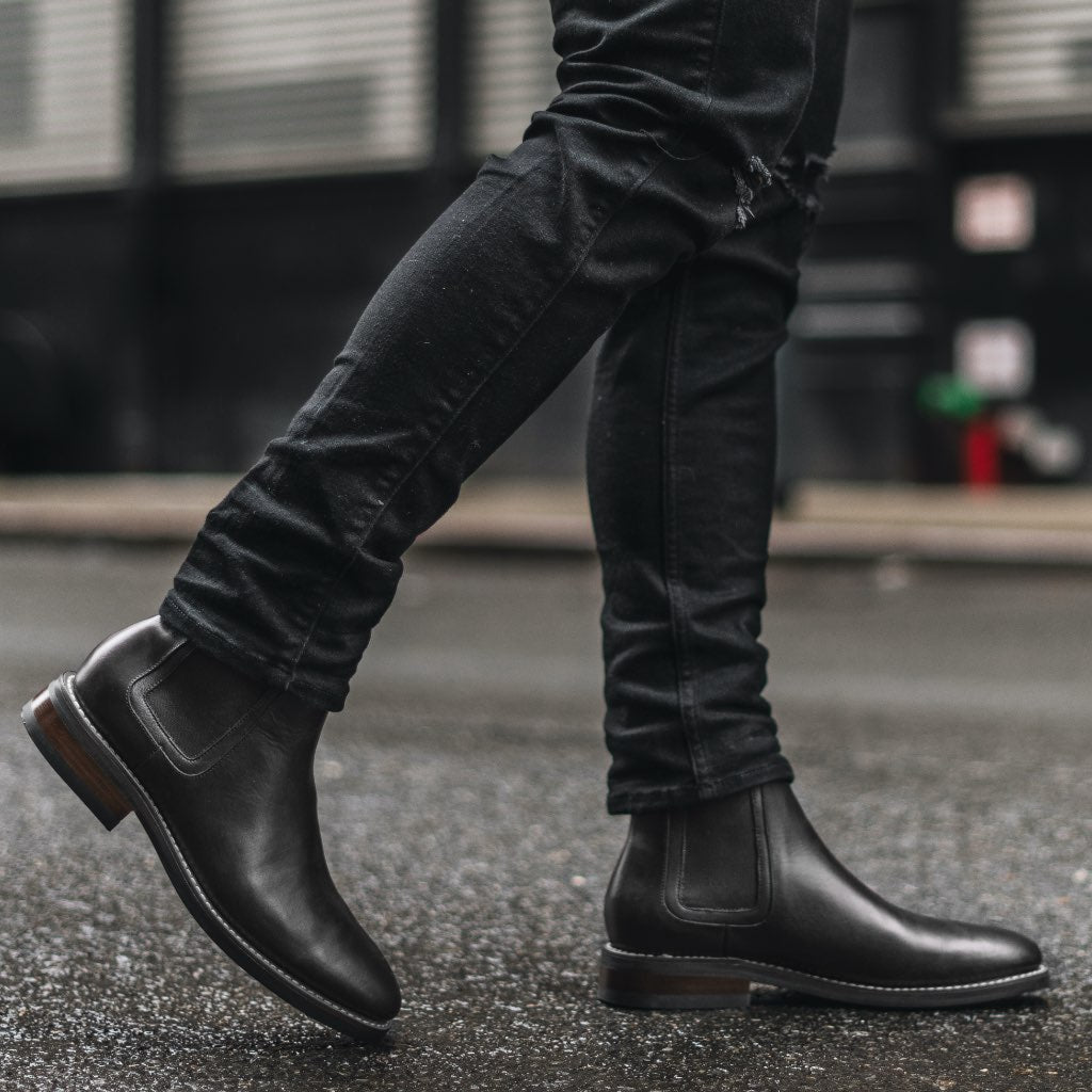 Men’s Duke Chelsea Boot In Black Leather - Thursday Boot Company