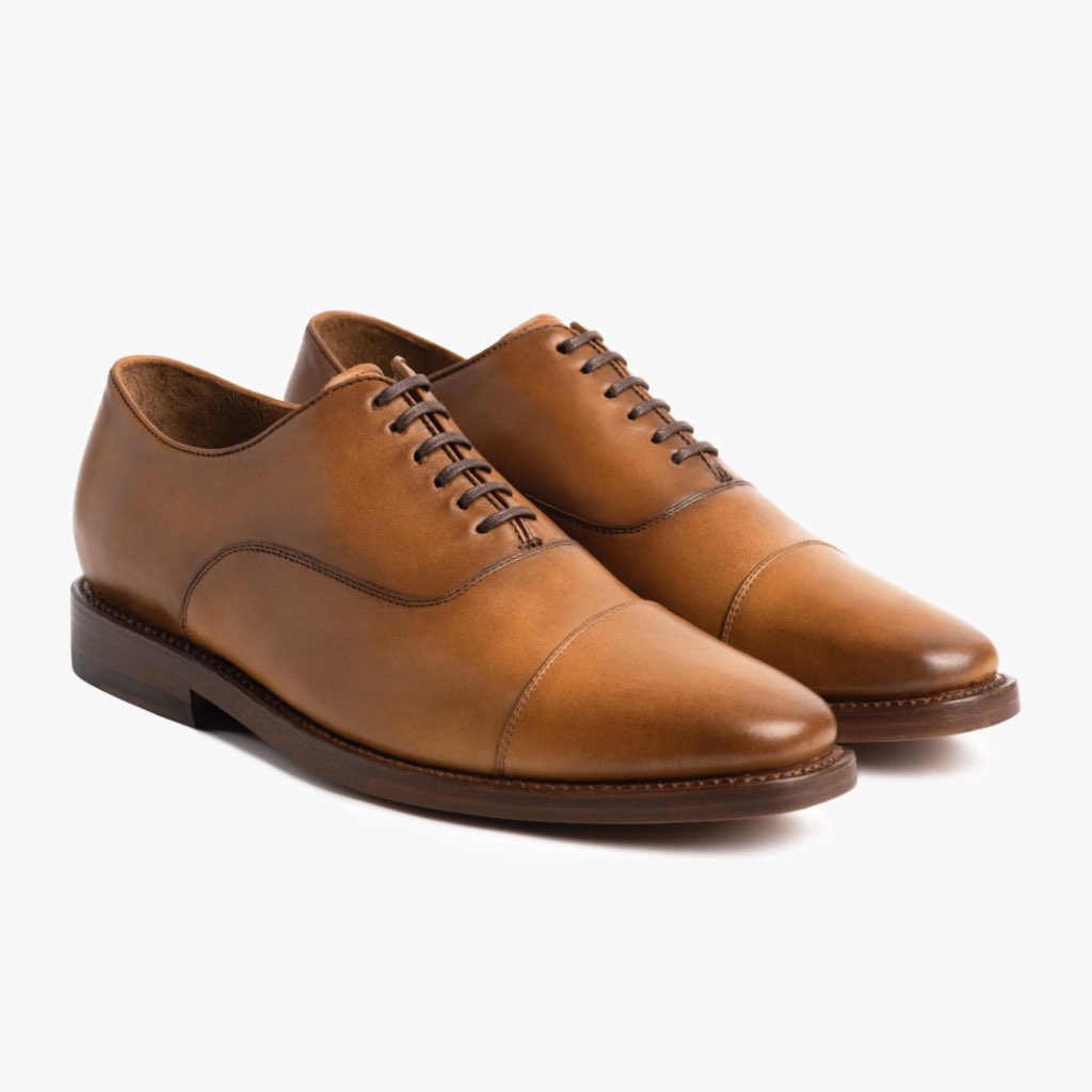 Men's Executive Cap Toe In Cuero Tan Leather - Thursday Boots