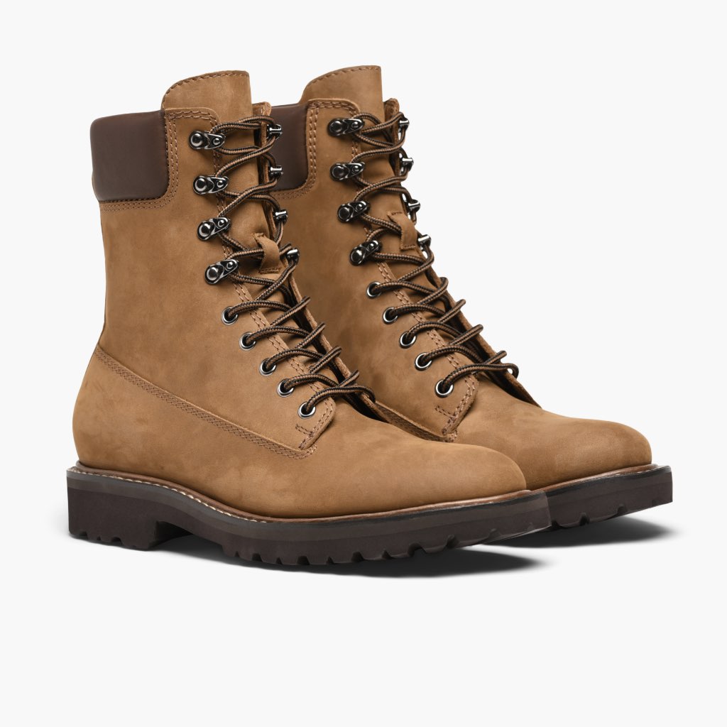 Thursday Everyday Men\'s Brown Leather Boots Combat Lace Up Travel Business 6.5 Amazon.com: Men main image 4