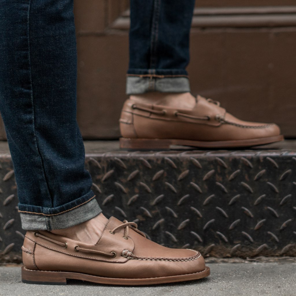 Kamel pessimist støn Men's Handsewn Loafer In Tan 'Biscuit' Leather - Thursday Boot Company