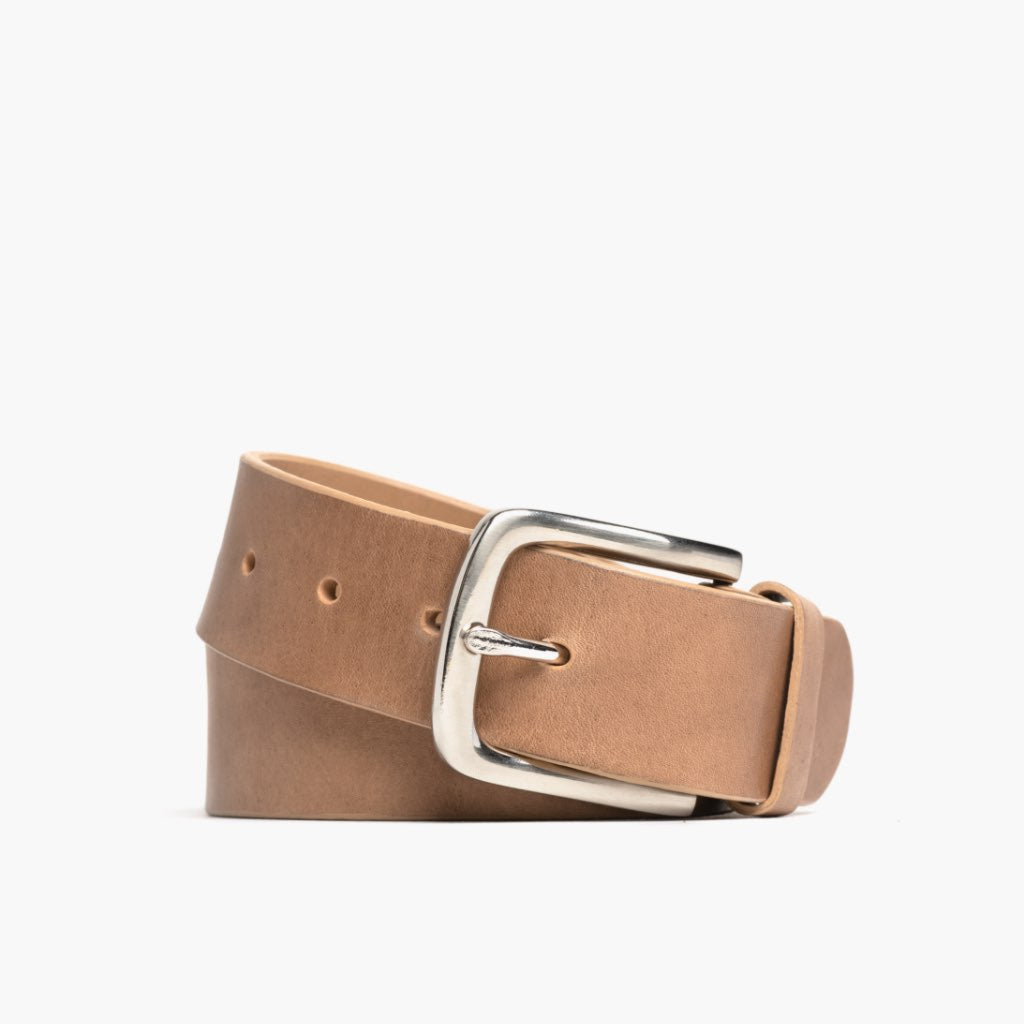 Natural leather belt discount