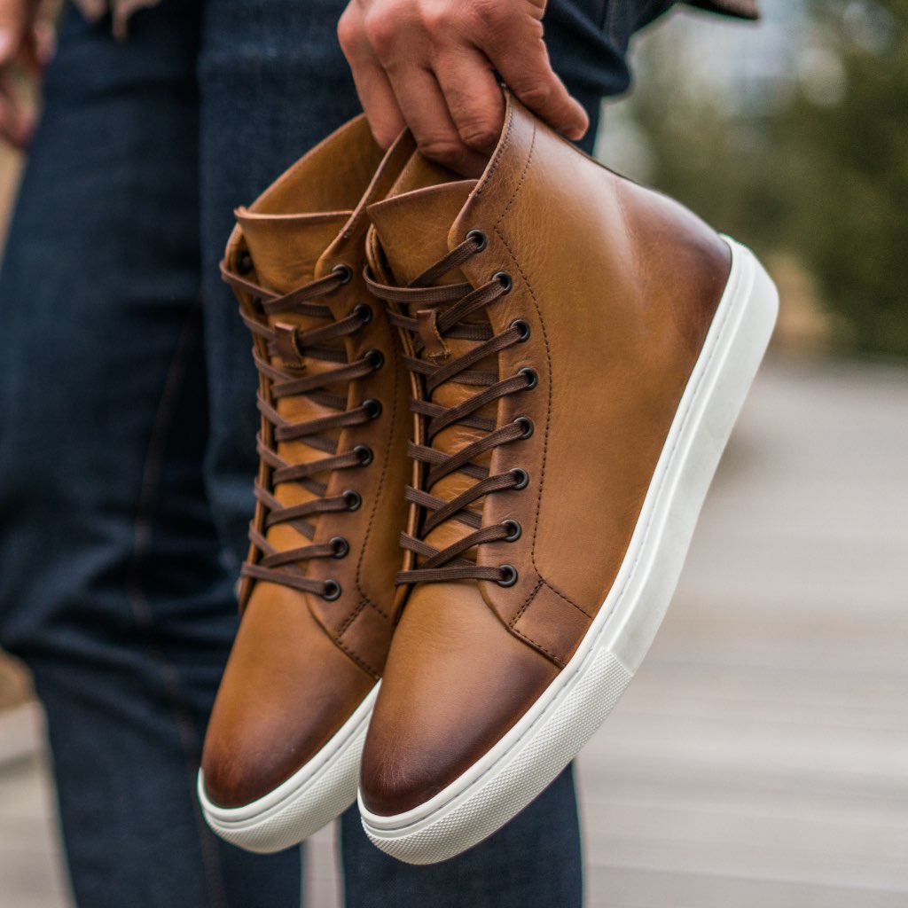 Women's Premier High Top In Tan Toffee Leather - Thursday Boots