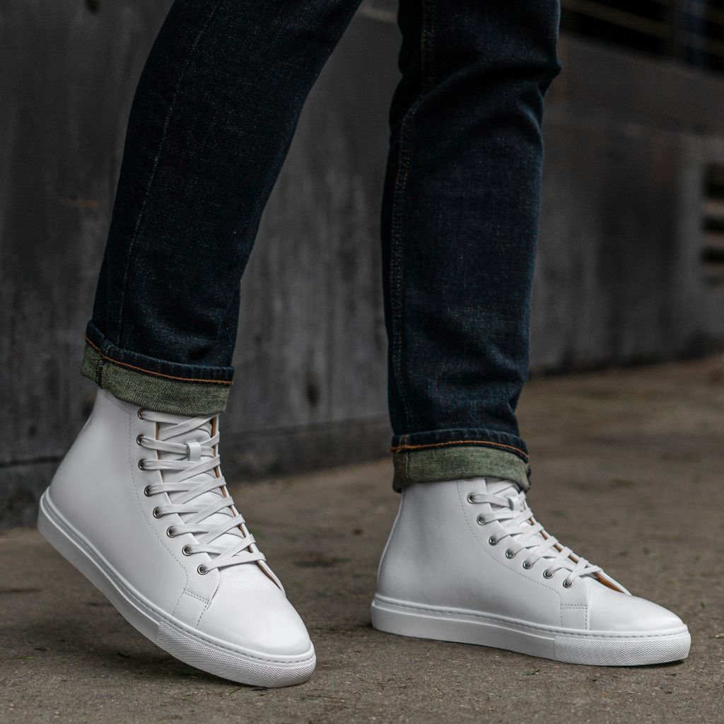 Boots White Leather Sneakers Thursday Sneakers Review All White