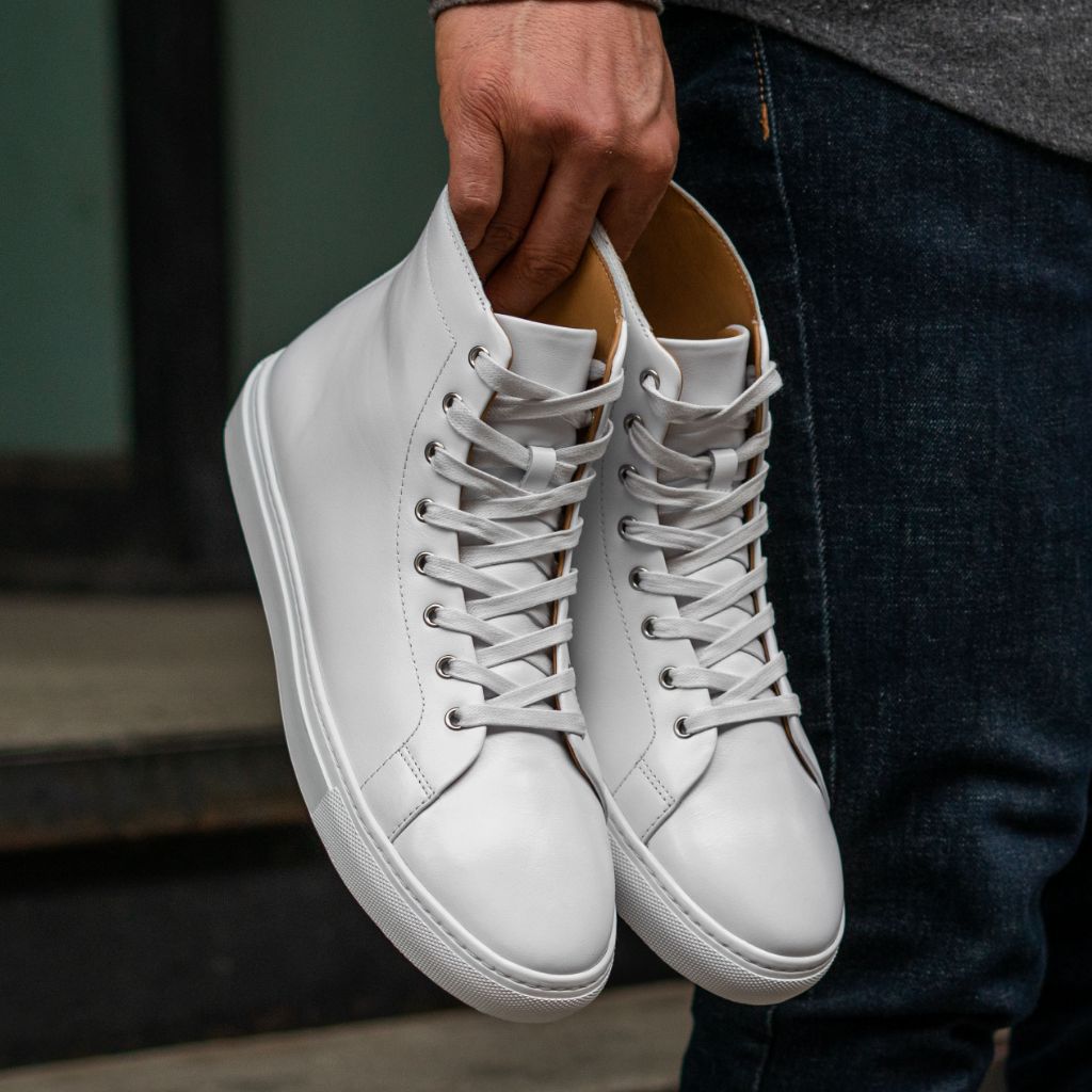 High-top sneakers with straps and technical details - Shoes
