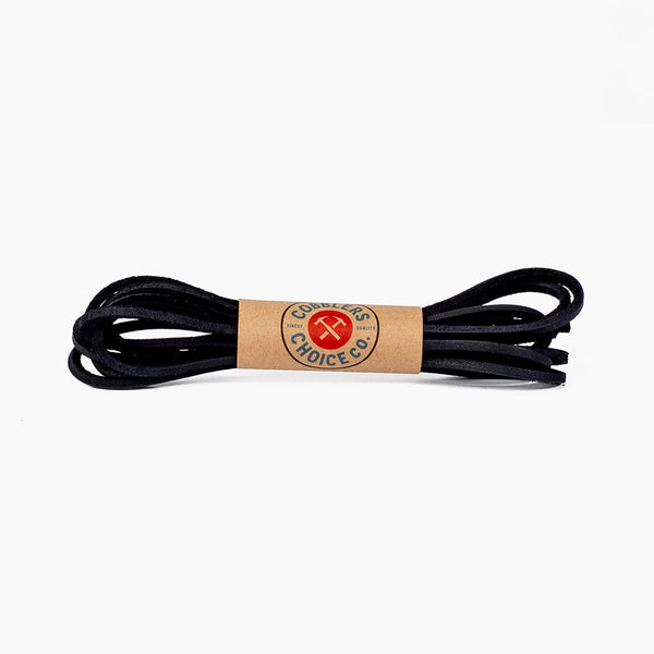 Black Rawhide Leather Laces – The Signet Store