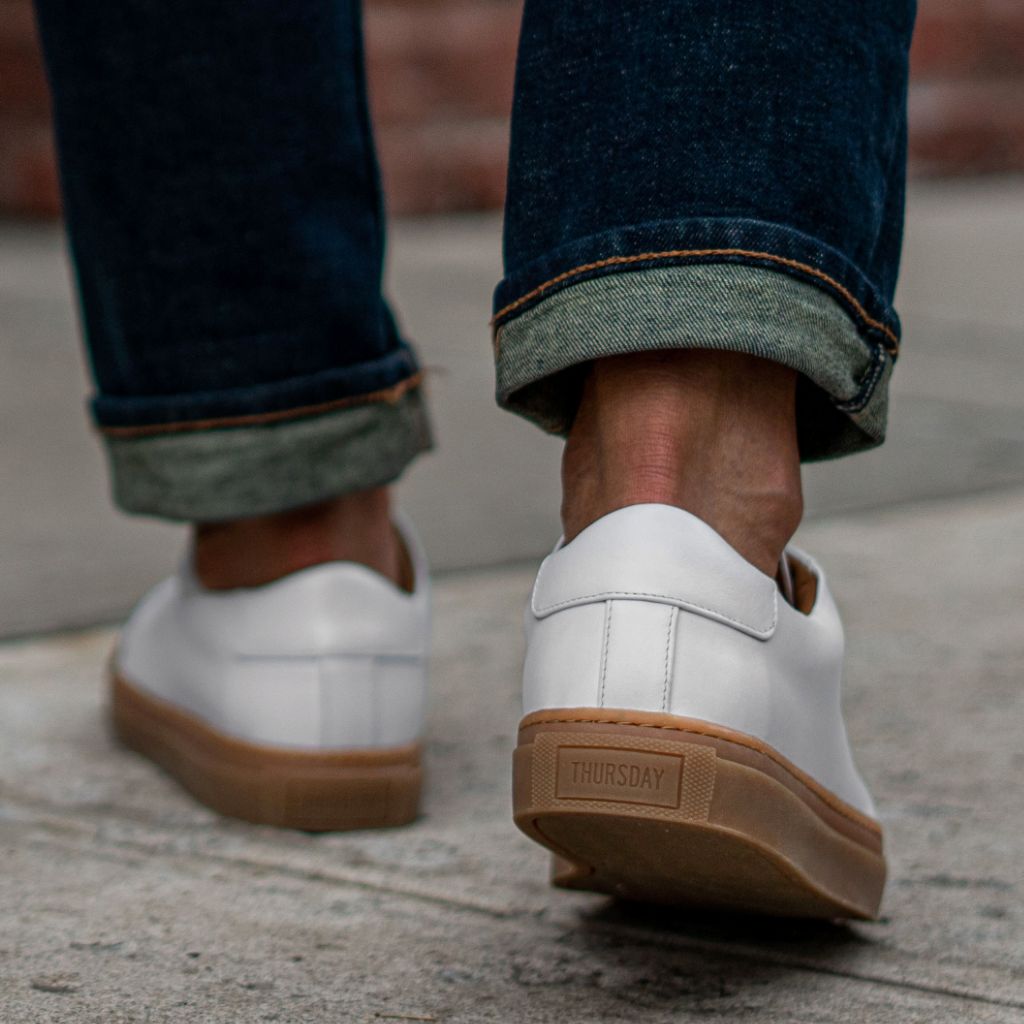 Men's Legacy Low Top In White Leather Thursday Boot Company