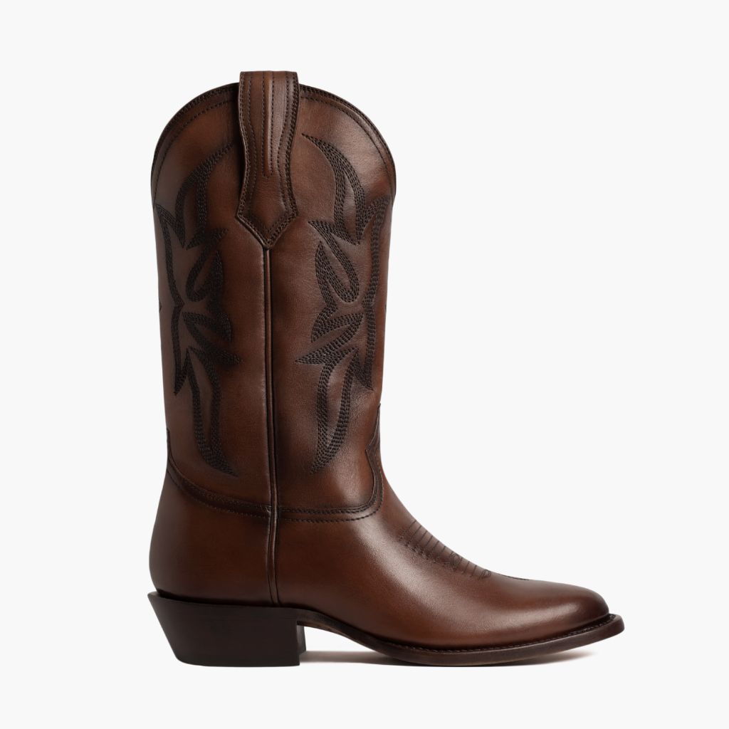 tobacco maverick boots Men's Maverick Cowboy Boot In Anejo Brown Leather