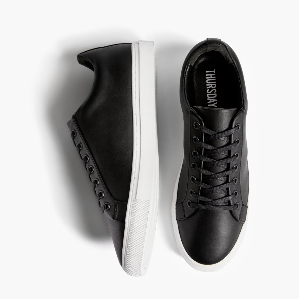 Men's Premier Low Top In Black Leather - Thursday Boot Company