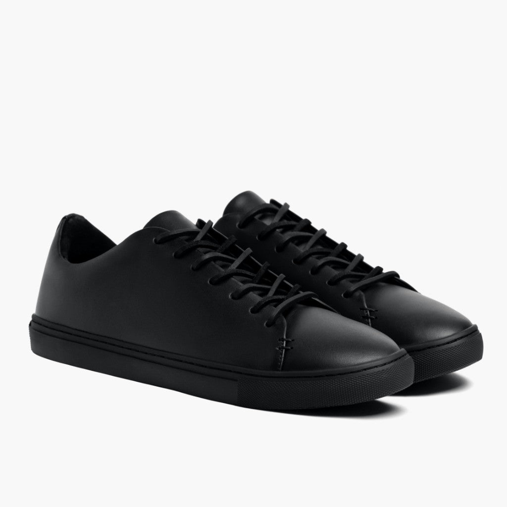 Men's Premier Low Top In Black Vachetta Leather - Thursday Boots