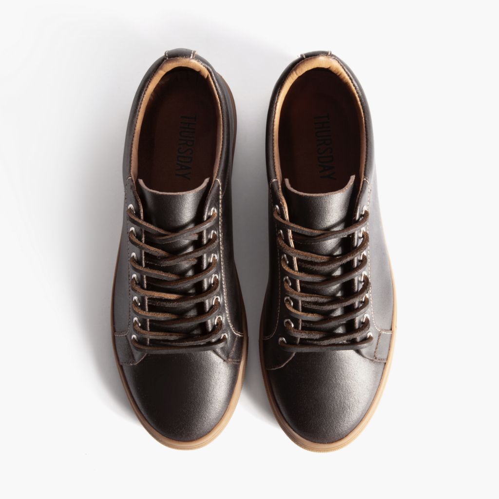Men's Premier High Top Sneaker In Cacao Brown Leather - Thursday