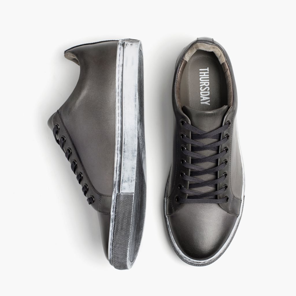 Men's Premier Low Top In Black Leather - Thursday Boot Company