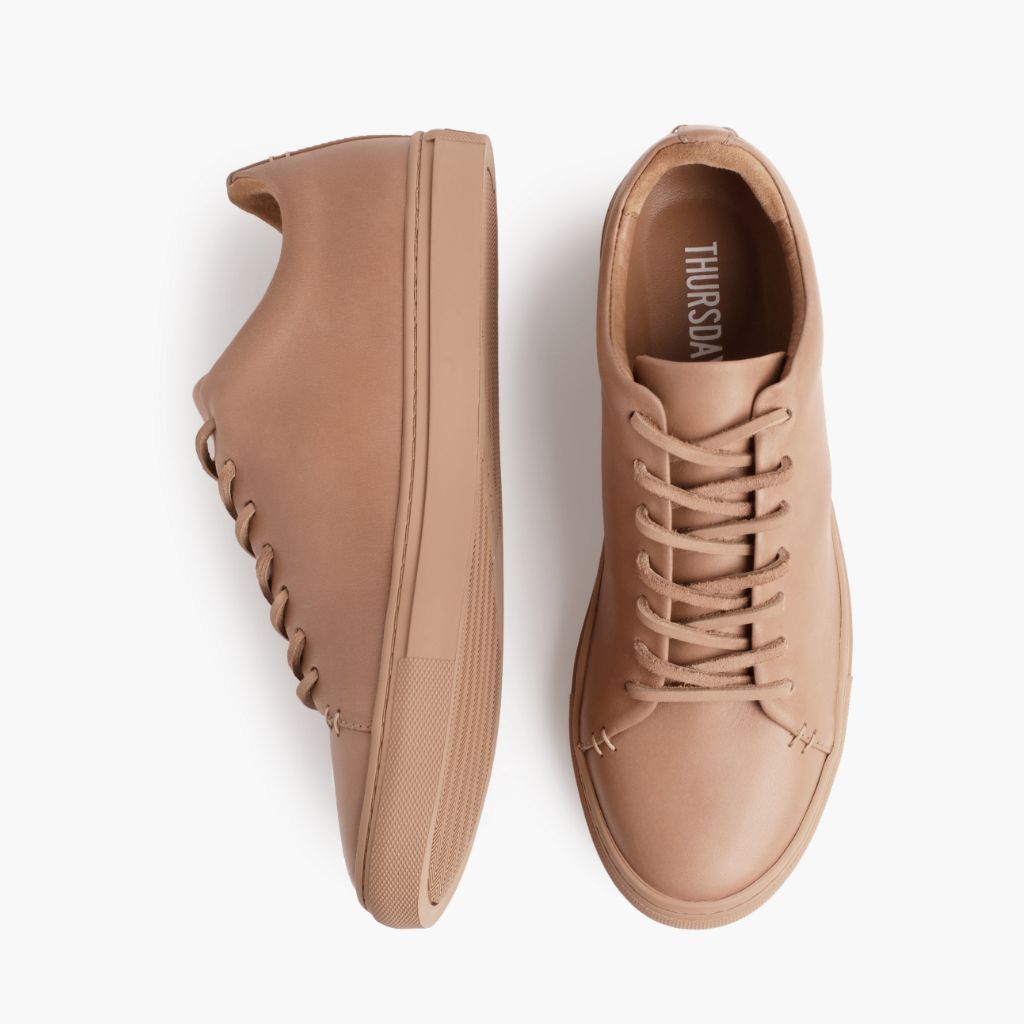 Men's Leather Premier Low Top In Natural Vachetta Leather - Thursday