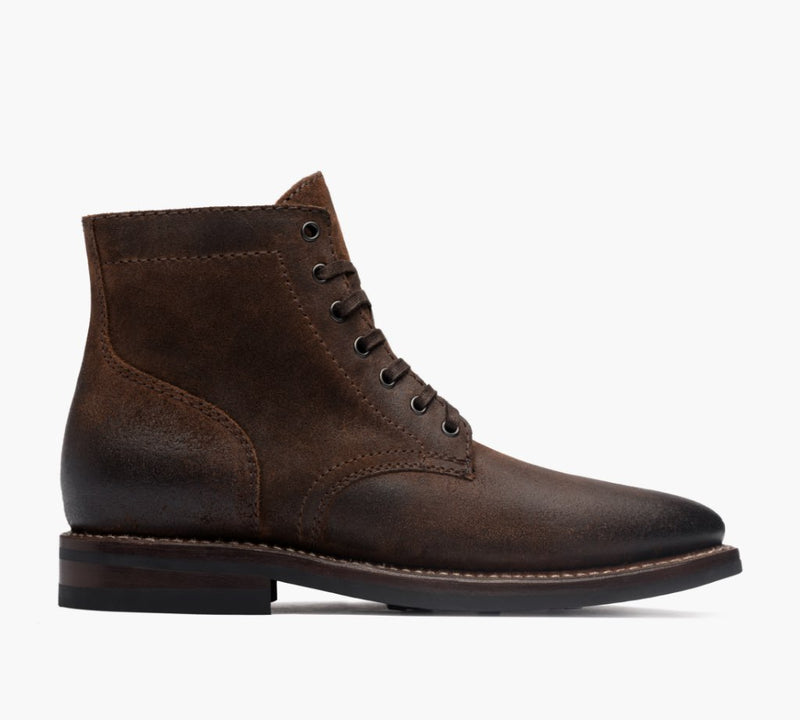 Men's President Lace-Up Boot In Mocha Brown Suede - Thursday