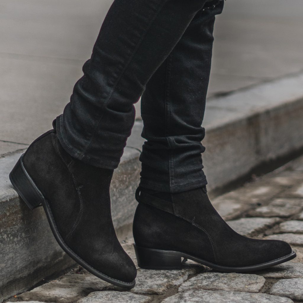 Men's Rogue Jodhpur Boot In Black Suede - Thursday Boot Company Men's Rogue Jodhpur Boot In Black Suede - Thursday Boot Company