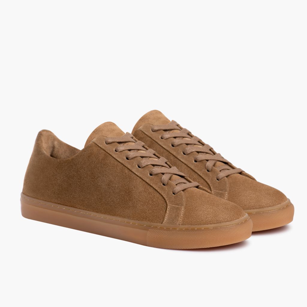 Men's Premier Low Top In Tan 'Camel' Suede Thursday Boot Company