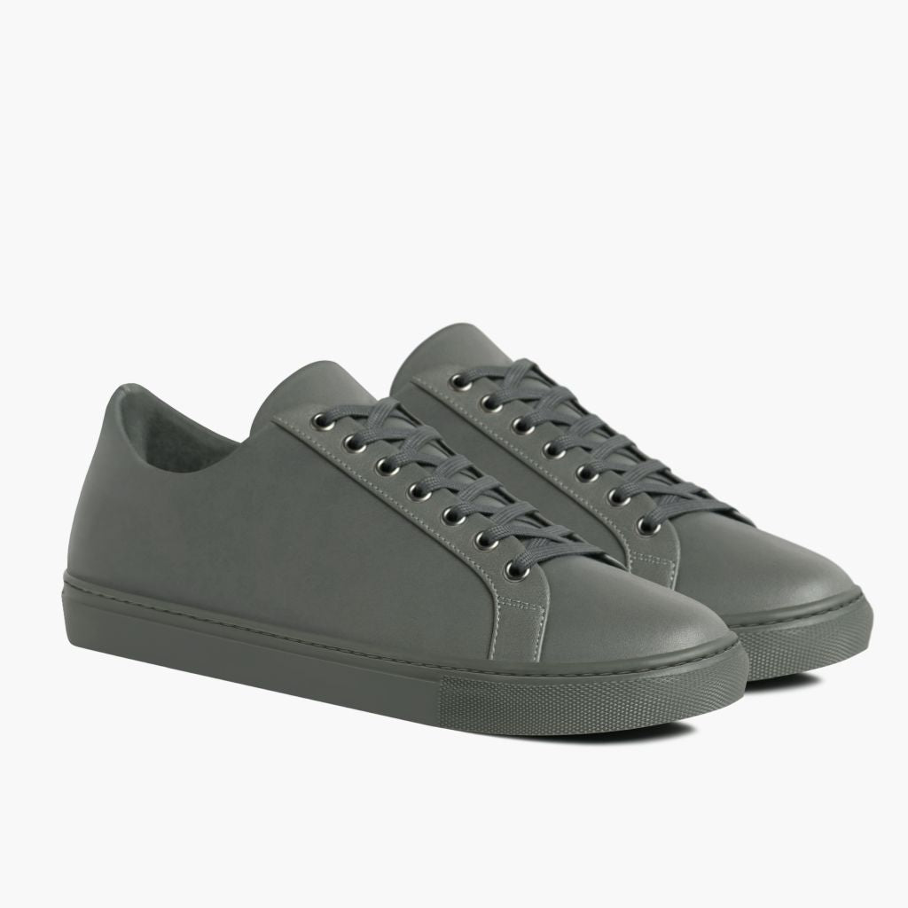 Men's Premier Low Top In Grey Leather - Thursday Boot Company